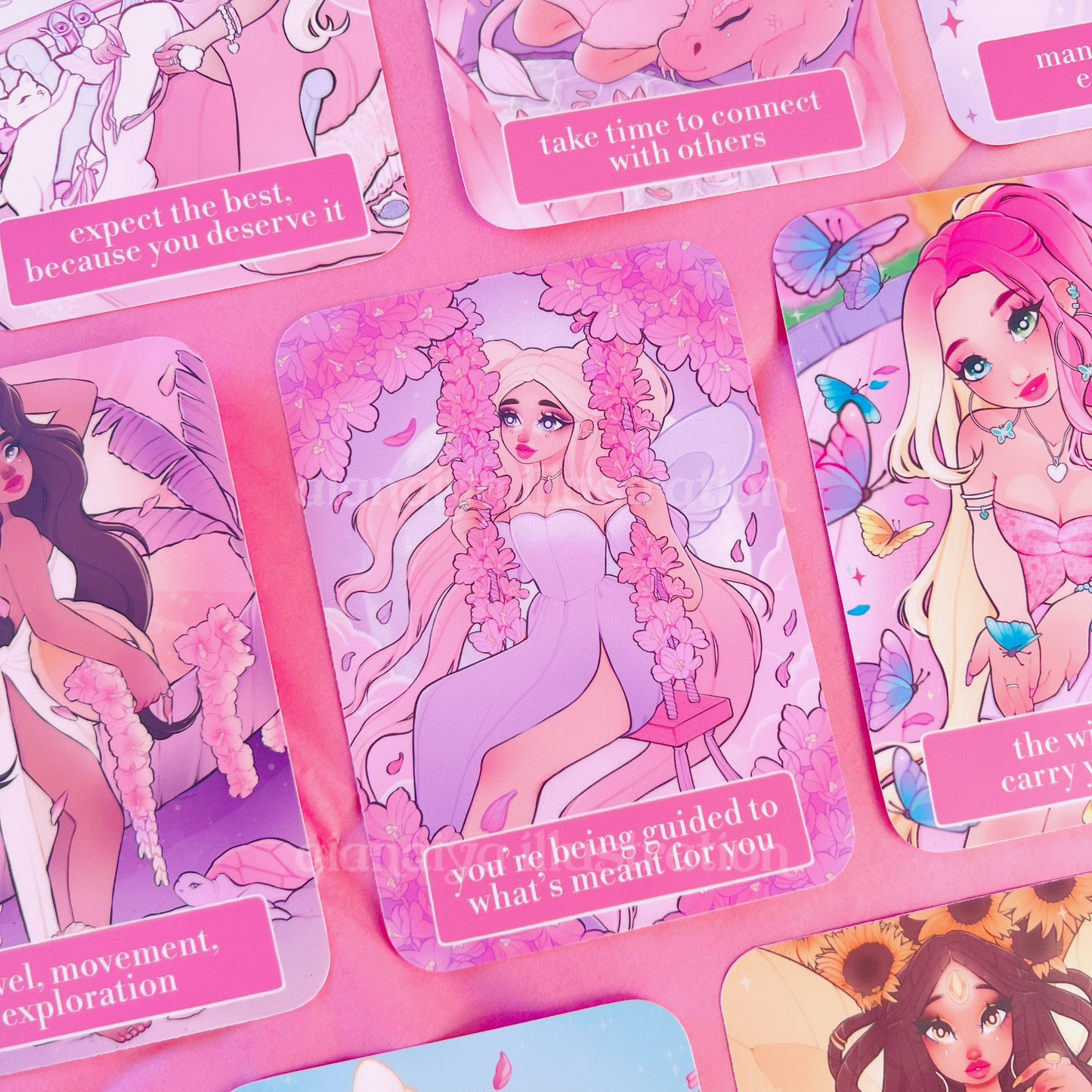 fairy messages oracle deck - affirmation cards, oracle deck, oracle cards, witchy cards, witch starter, faery, fairie tarot, manifestation