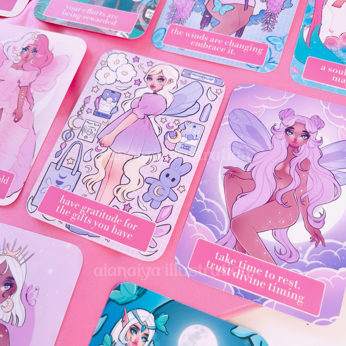 fairy messages oracle deck - affirmation cards, oracle deck, oracle cards, witchy cards, witch starter, faery, fairie tarot, manifestation