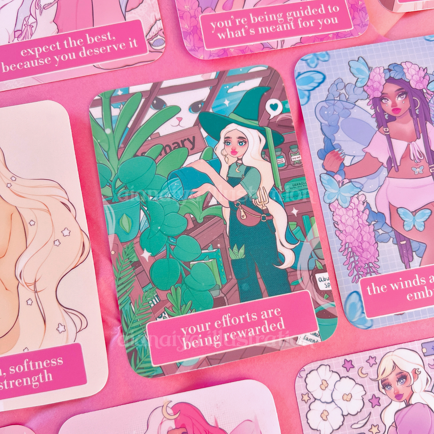 fairy messages oracle deck - affirmation cards, oracle deck, oracle cards, witchy cards, witch starter, faery, fairie tarot, manifestation