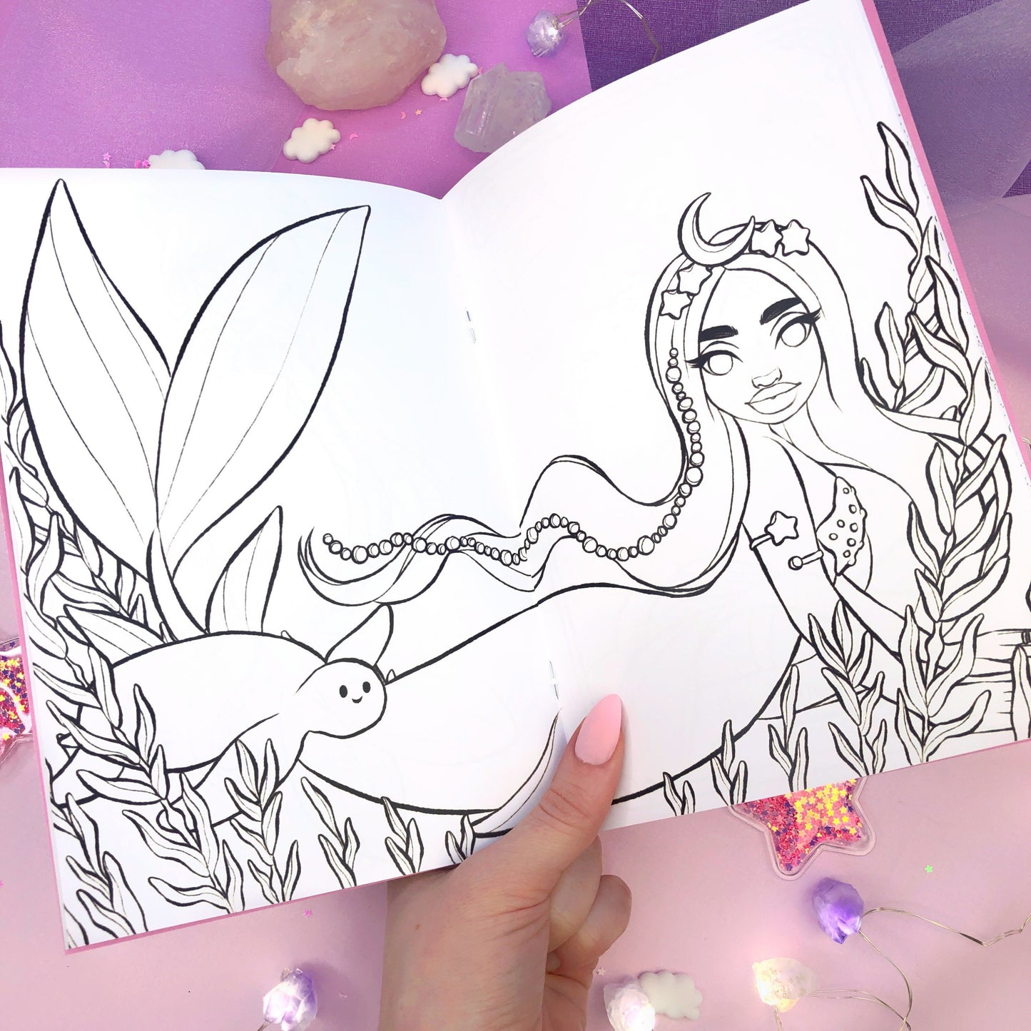 mermaids colouring book 'dreamy mermbabes'