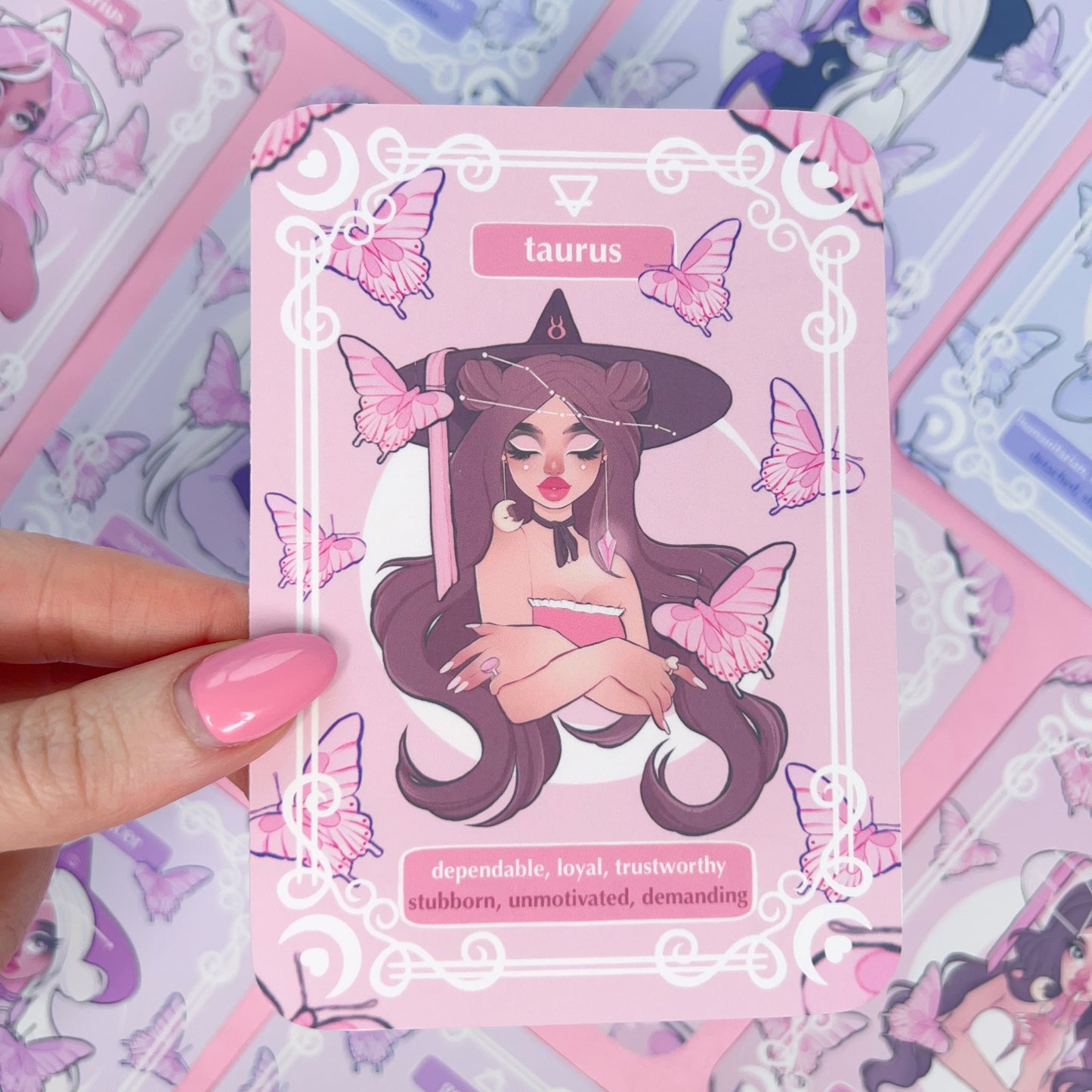 the star sign witches oracle deck, 12 card deck, astrology cards, handmade oracle deck, witchy cards, tarot cards, affirmation cards,