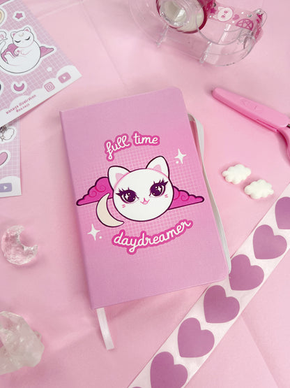 pink daydreamer cat A6 notebook