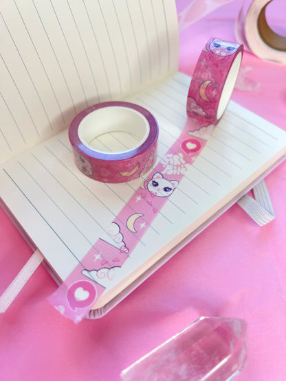 girl power cat washi tape