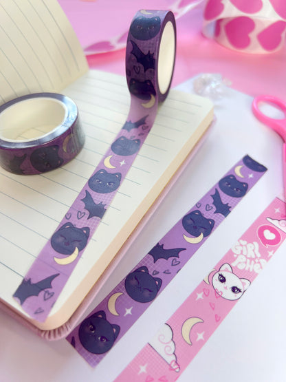 vampire cat washi tape