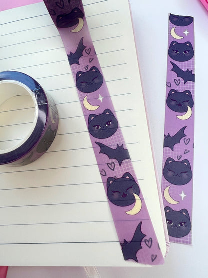 vampire cat washi tape