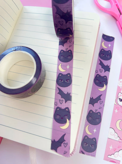 vampire cat washi tape