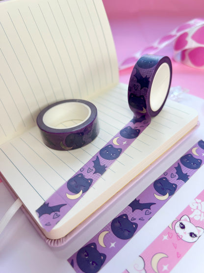 vampire cat washi tape