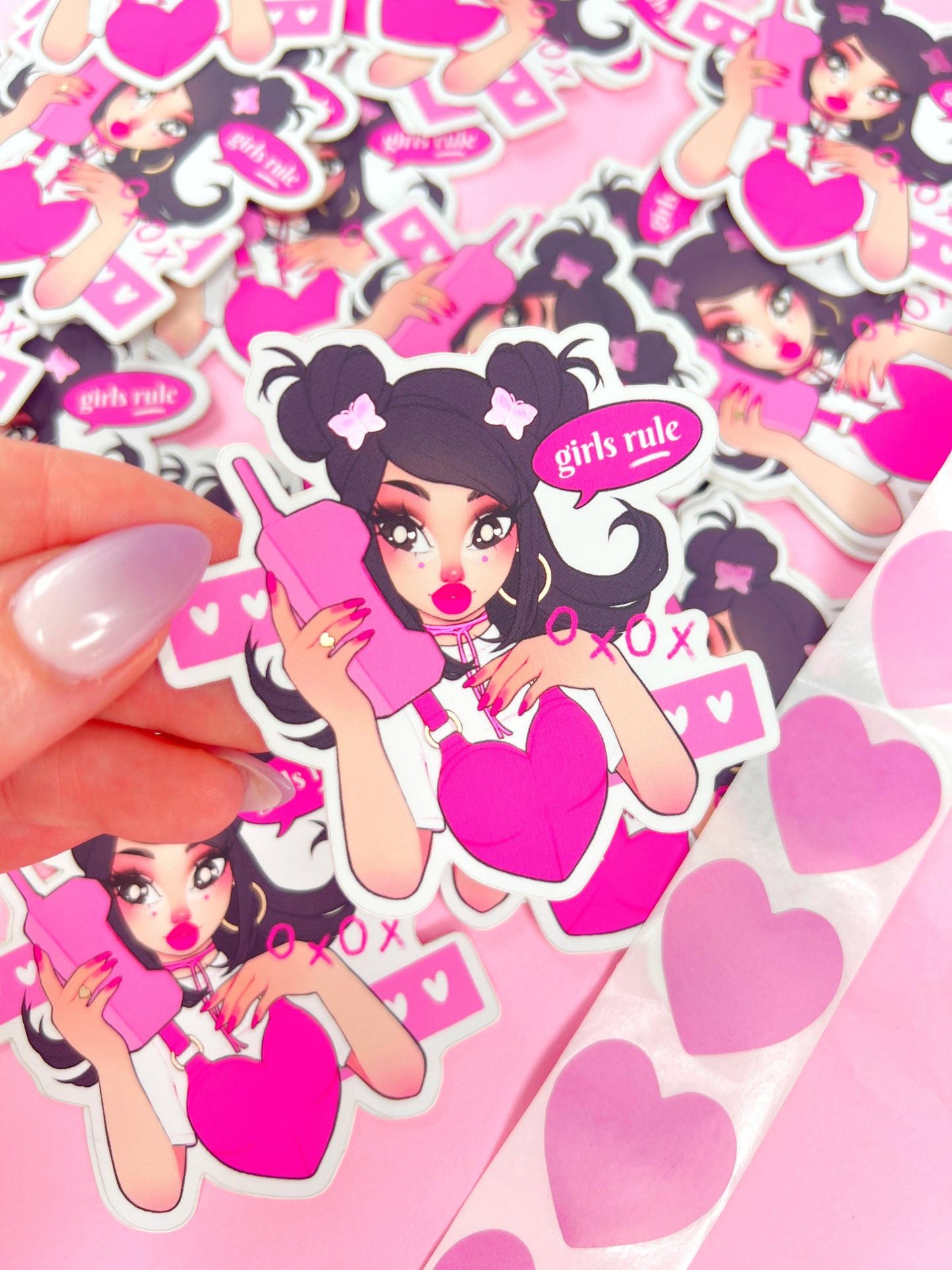 girls rule jade bratz vinyl mirror sticker