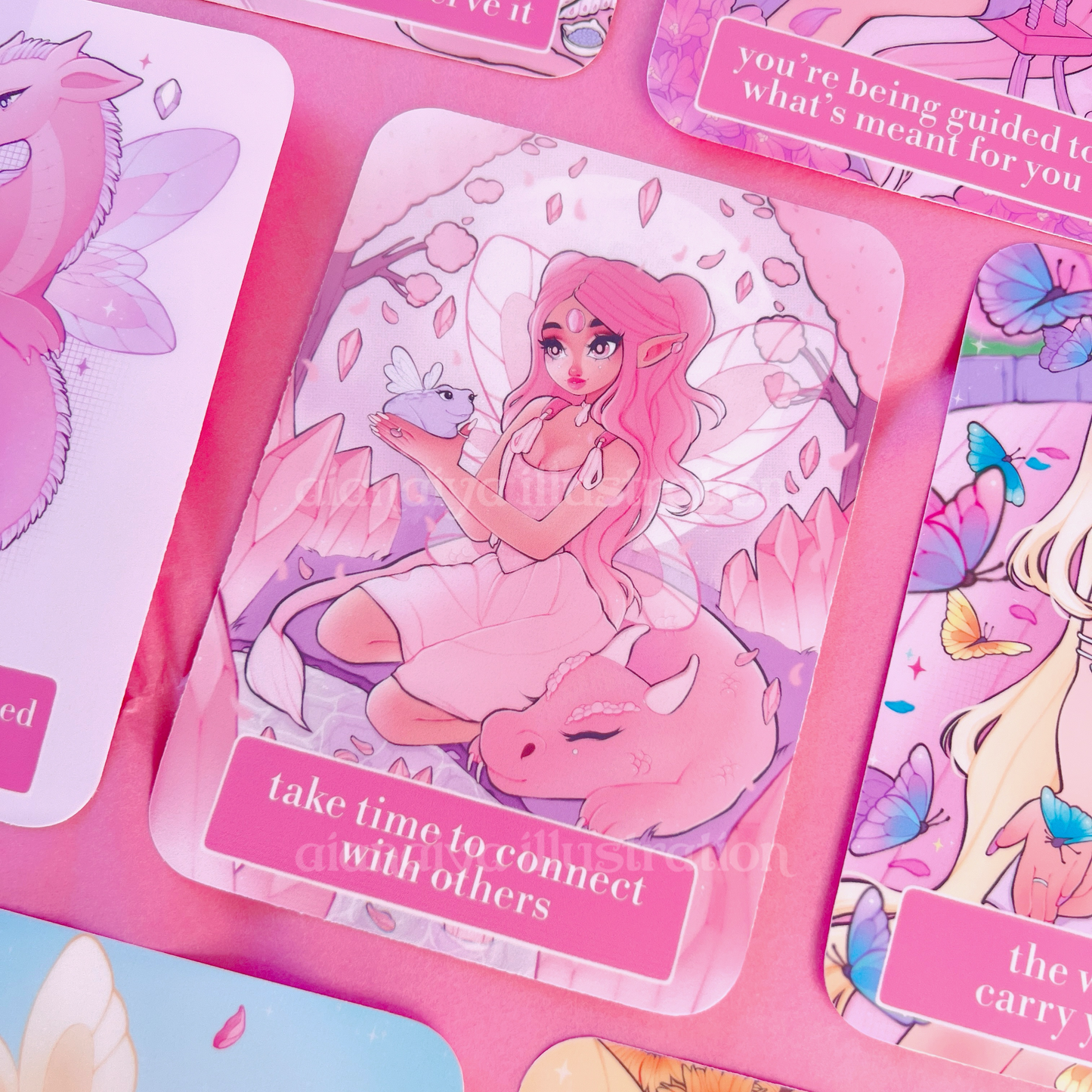 fairy messages oracle deck - affirmation cards, oracle deck, oracle cards, witchy cards, witch starter, faery, fairie tarot, manifestation