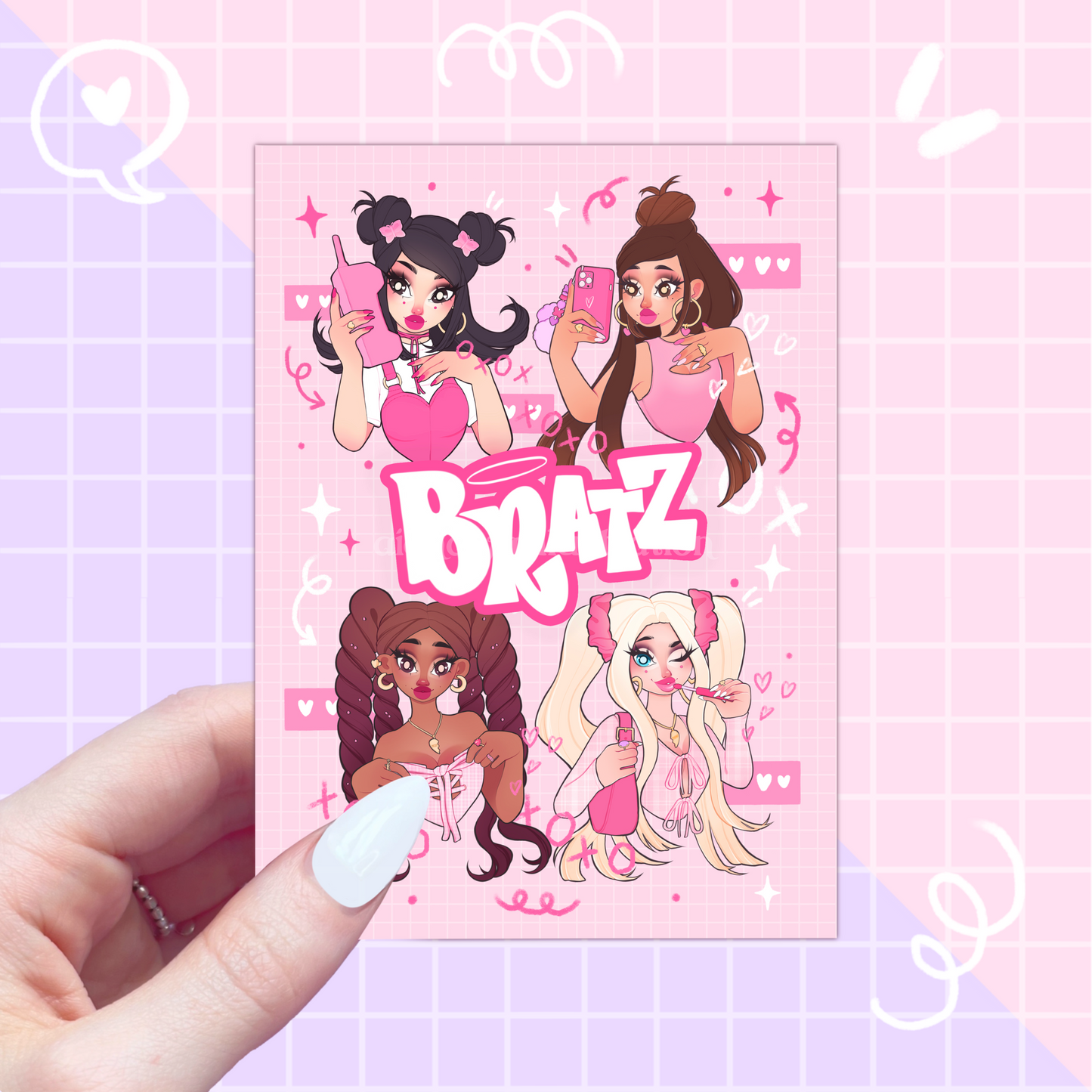 bratz postcard