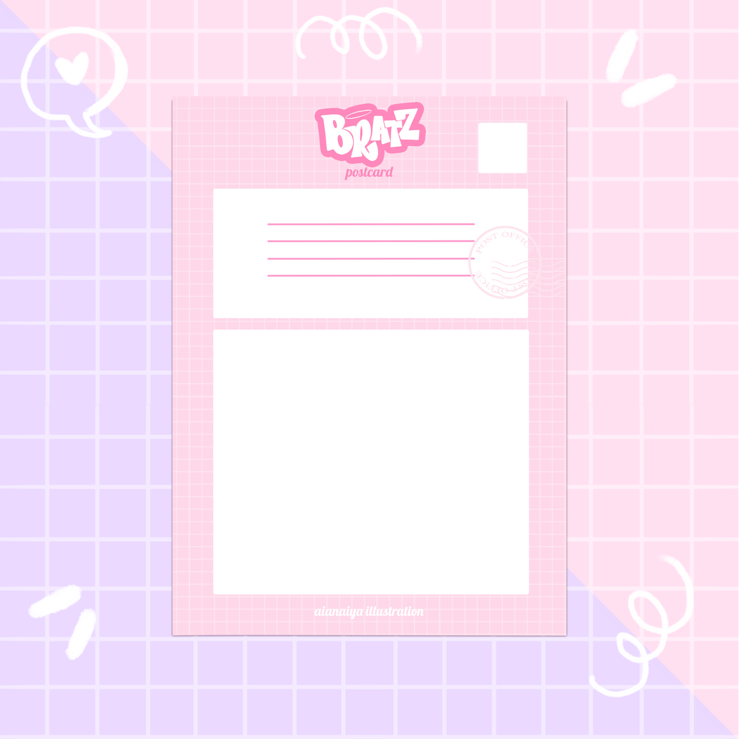 bratz postcard