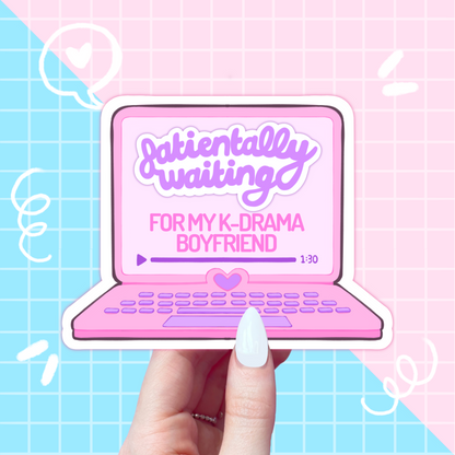 k-drama boyfriend laptop sticker