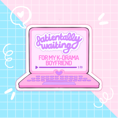 k-drama boyfriend laptop sticker