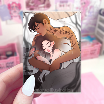 xaden riorson and violet sorrengail fourth wing art print