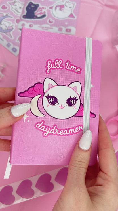 pink daydreamer cat A6 notebook