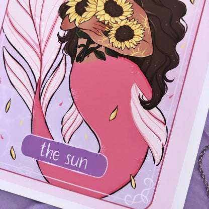 the sun tarot card wall art print