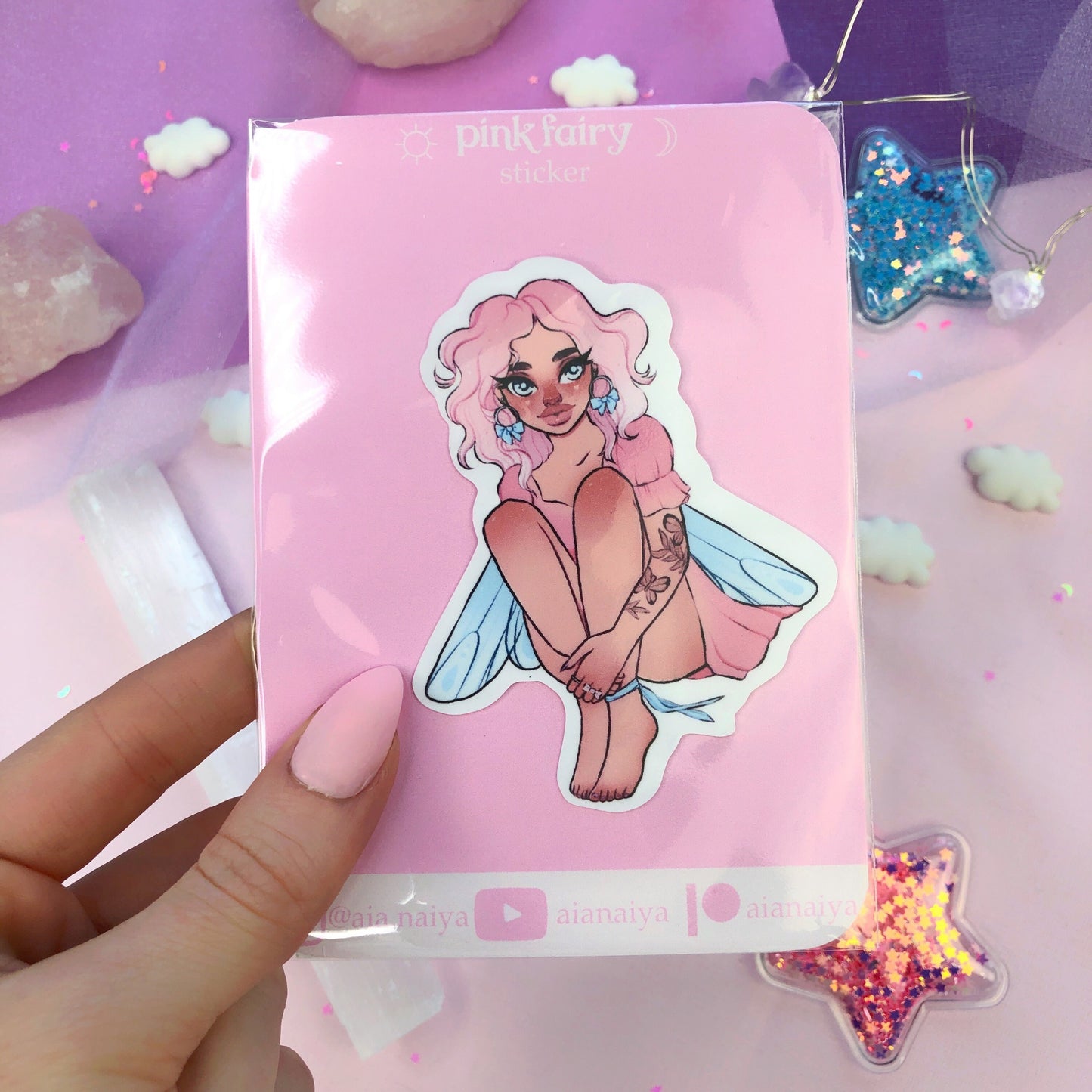 pink fairy sticker