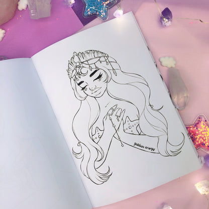 mermaids colouring book 'dreamy mermbabes'