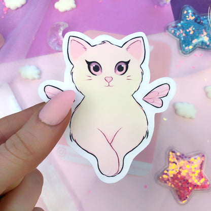 fairy kitty cat sticker flake