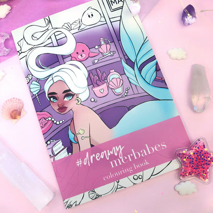 mermaids colouring book 'dreamy mermbabes'