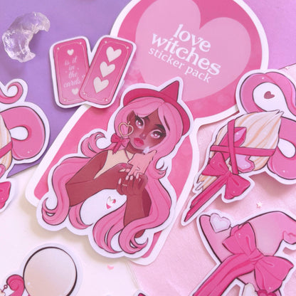 love witches sticker flakes pack