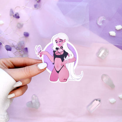 astrology butterfly constellation girl nova die cut sticker flake