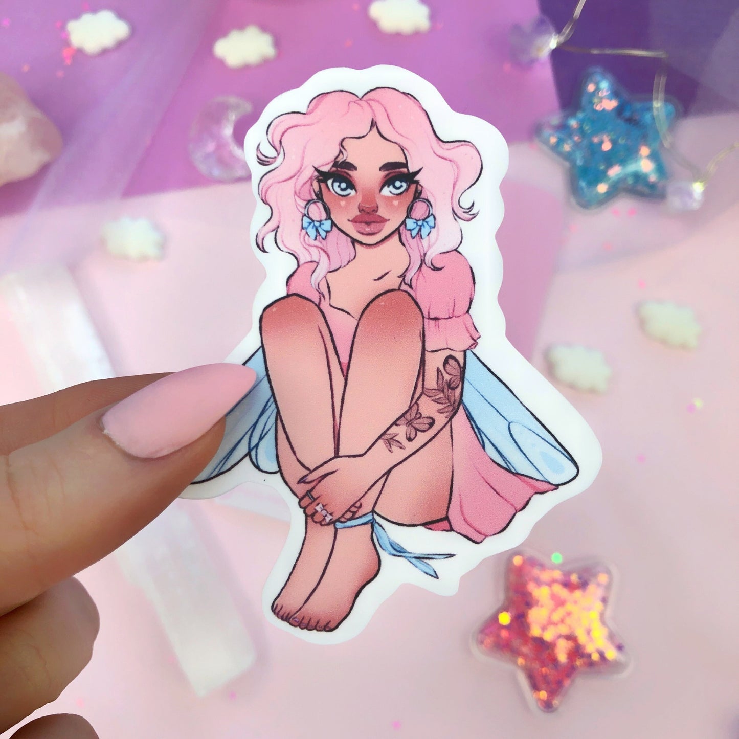 pink fairy sticker