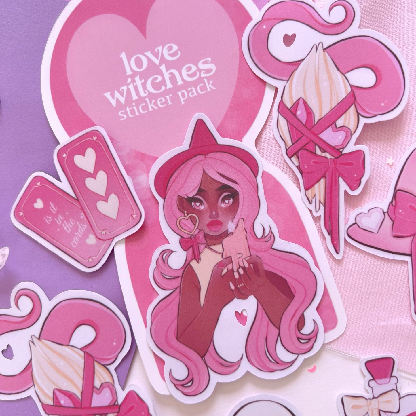 love witches sticker flakes pack