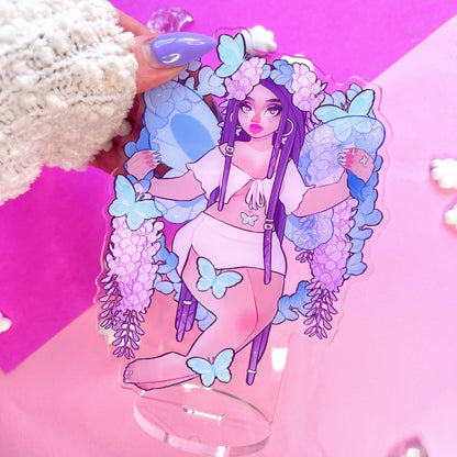 wisteria fairy goddess acrylic standee