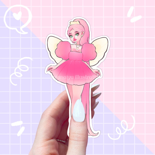 strawberry fairy sticker