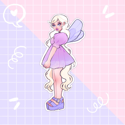 moonflower fairy sticker