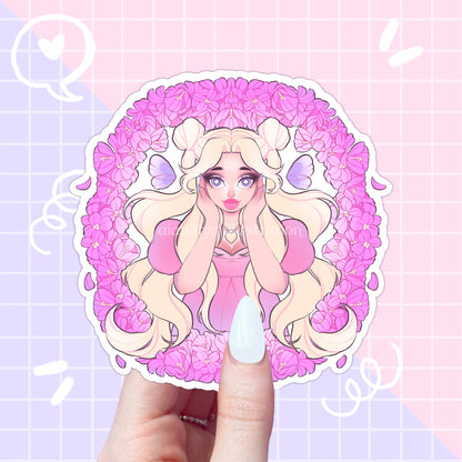 purple princess fairy sticker