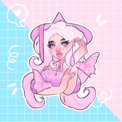 libra zodiac star sign witch sticker