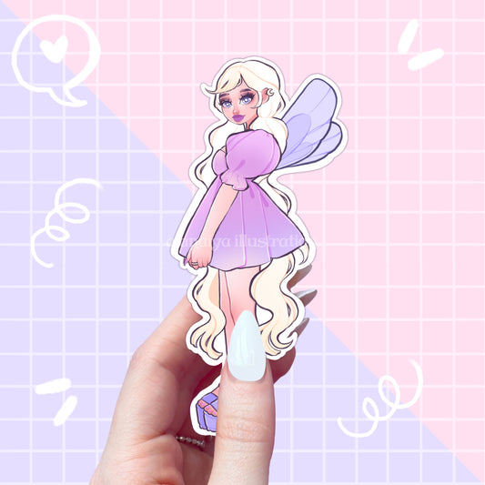 moonflower fairy sticker