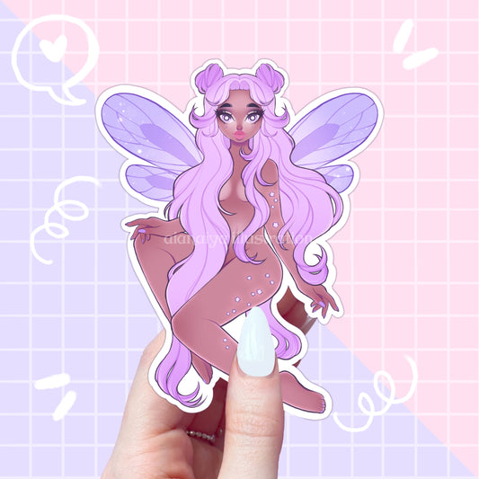 purple magical fairy sticker