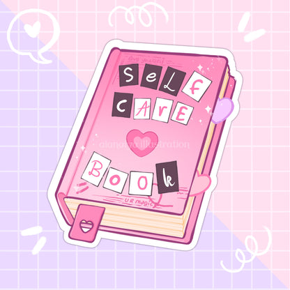 self care book sticker